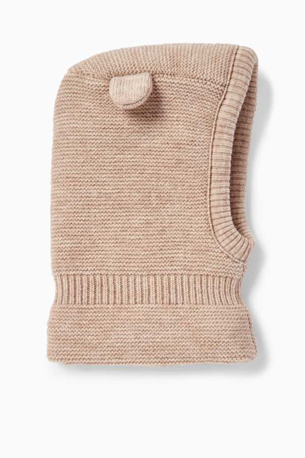 Unisex - Baby-Schlupfmütze - beige