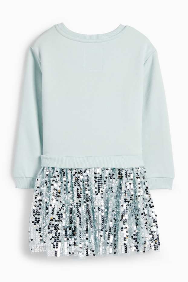 Kinder Mädchen - Die Eiskönigin - Kleid - 2-in-1-Look - helltürkis