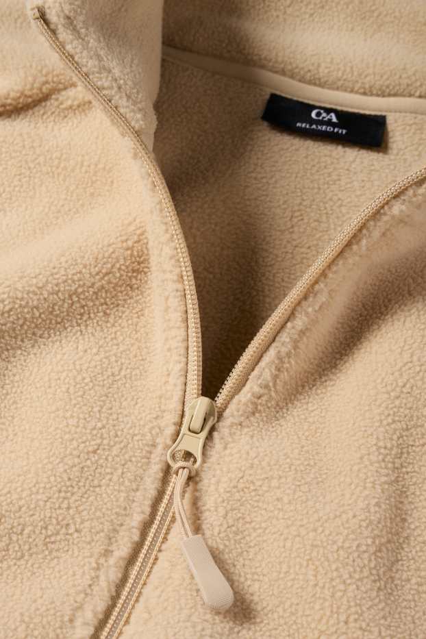 Herren - Fleecejacke - beige