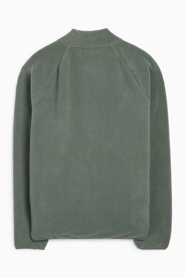 Men - Fleece jacket - dark green