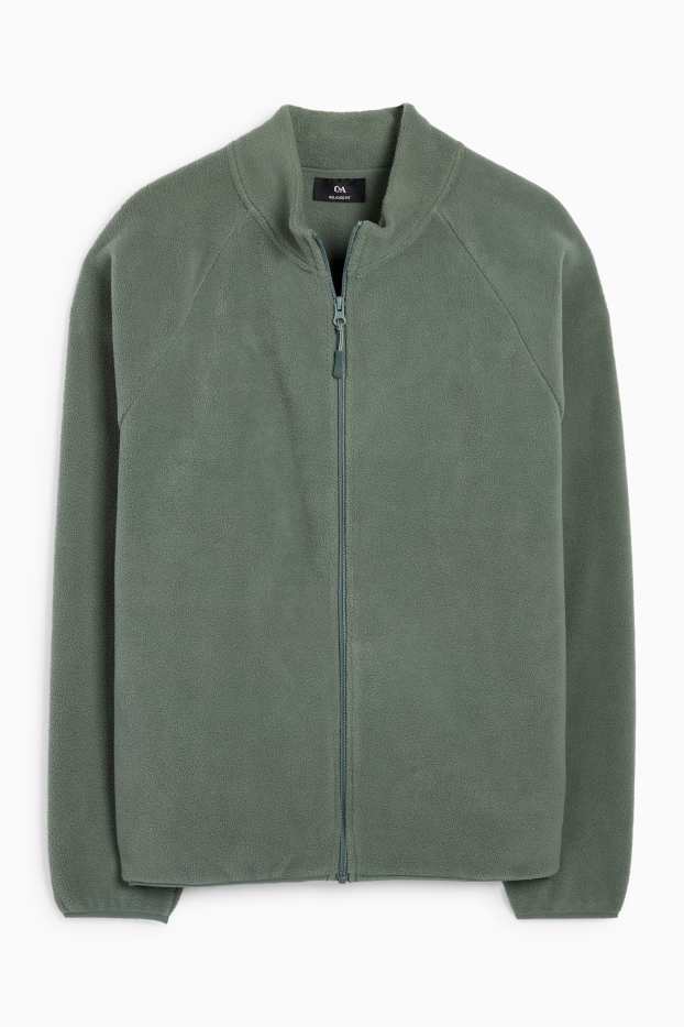 Men - Fleece jacket - dark green