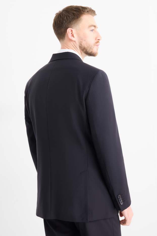 Bărbați - Sacou modular - regular fit - Flex - amestec de lână - LYCRA® - albastru închis