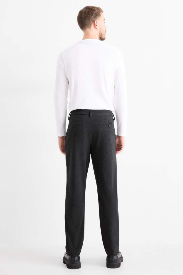 Hommes - Chino - tapered fit - gris foncé