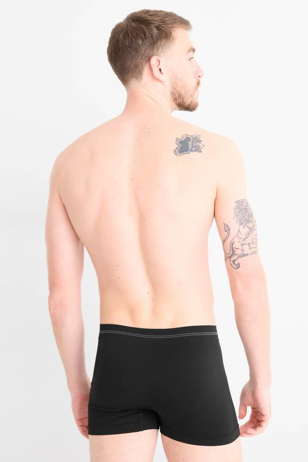 Heren - Set van 2 - trunk - naadloos - zwart