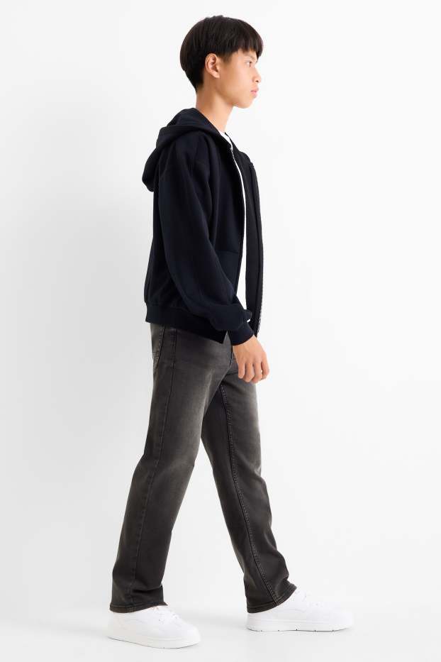 Kinder Buben - Relaxed Jeans - Jog Denim - schwarz