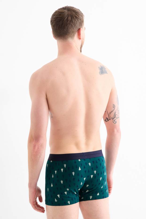 Herren - Multipack 3er - Trunks - dunkelgrün