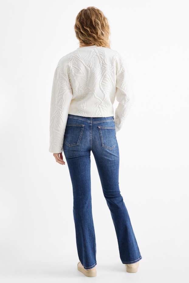 Damen - Bootcut Jeans - High Waist - LYCRA® - jeansblau