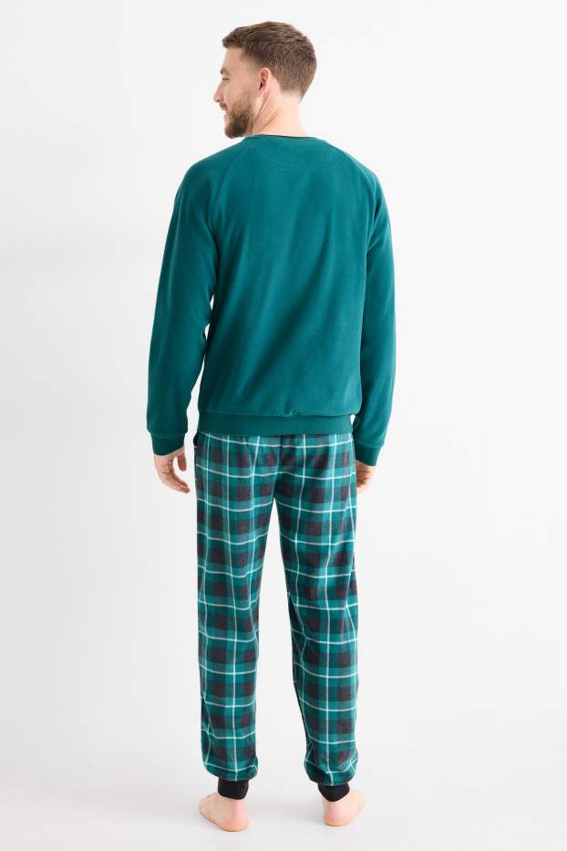 Men - Winter pyjamas - dark green