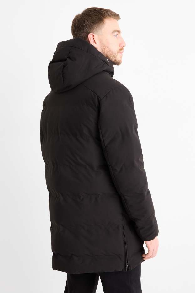 Herren - Parka mit Kapuze - Winter - wasserabweisend - schwarz