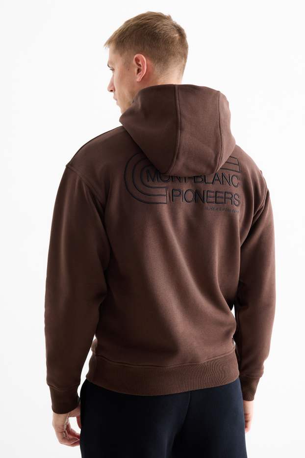 Men - Hoodie - dark brown