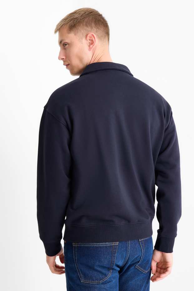 Men - Polo shirt - relaxed fit - dark blue