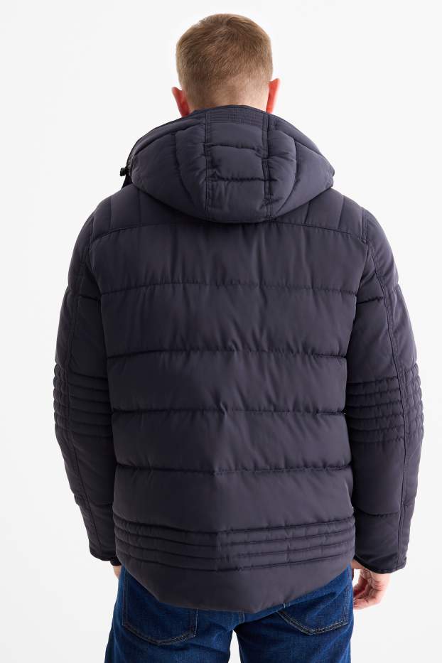 Hombre - Chaqueta acolchada con capucha - azul oscuro