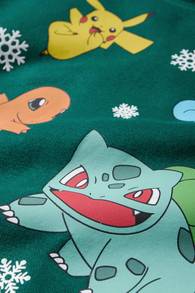 Kinder Buben - Pokémon - Hoodie - dunkelgrün