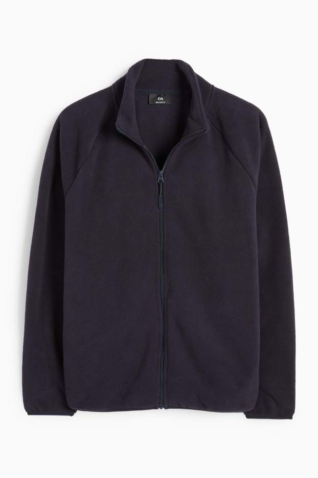 Heren - Fleecejack - donkerblauw