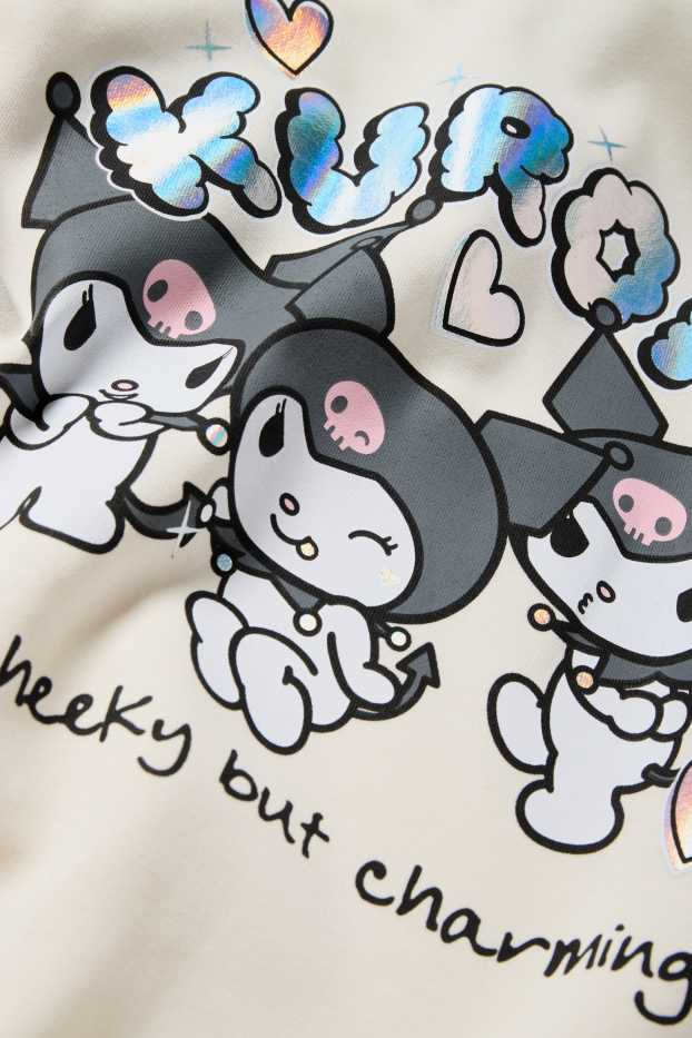 Kinder Mädchen - Kuromi - Hoodie - cremeweiß