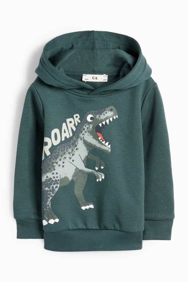Kinder Jungen - Dino - Hoodie - dunkelgrün