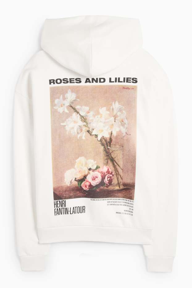 Herren - Hoodie - Henri Fantin-Latour - weiss