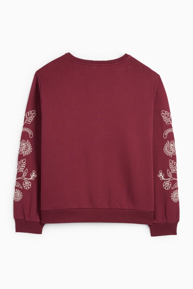 Dames - Sweatshirt - bordeaux