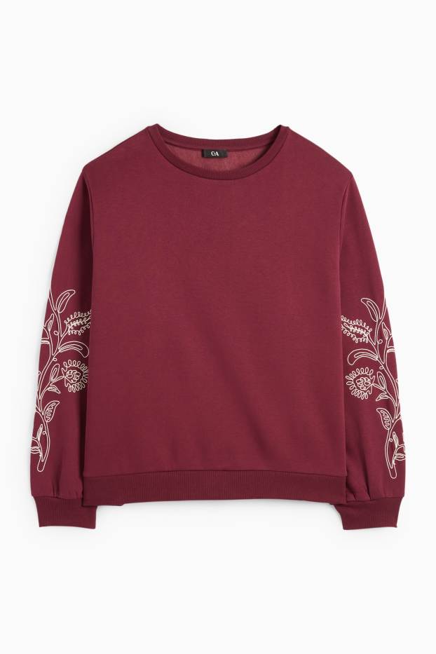 Dames - Sweatshirt - bordeaux