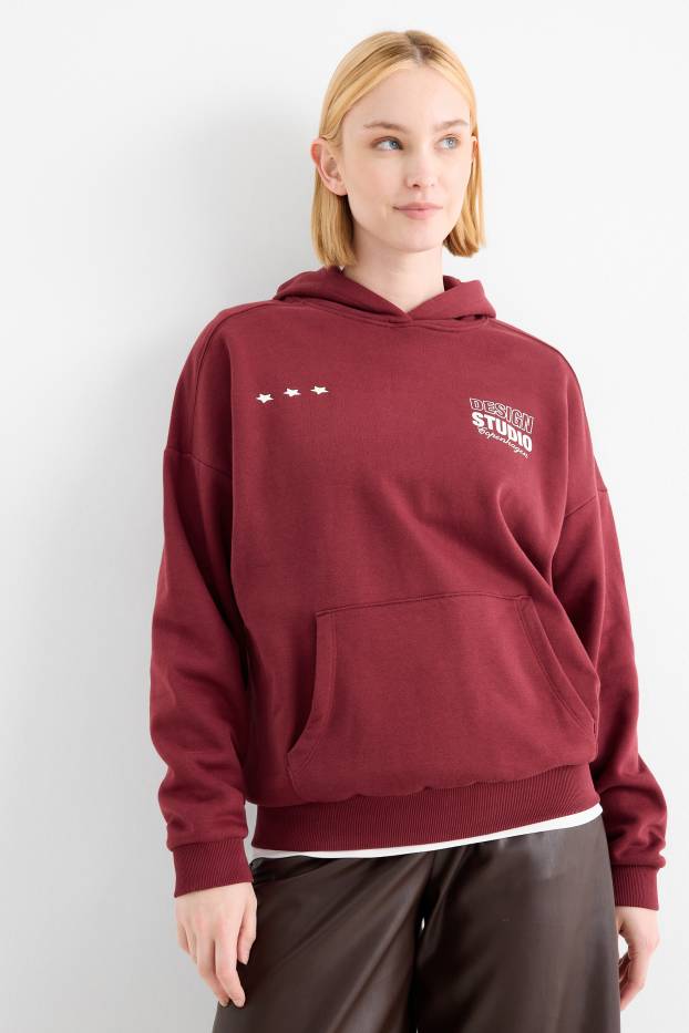 Damen - Hoodie - bordeaux