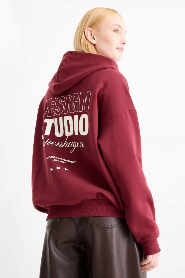 Damen - Hoodie - bordeaux