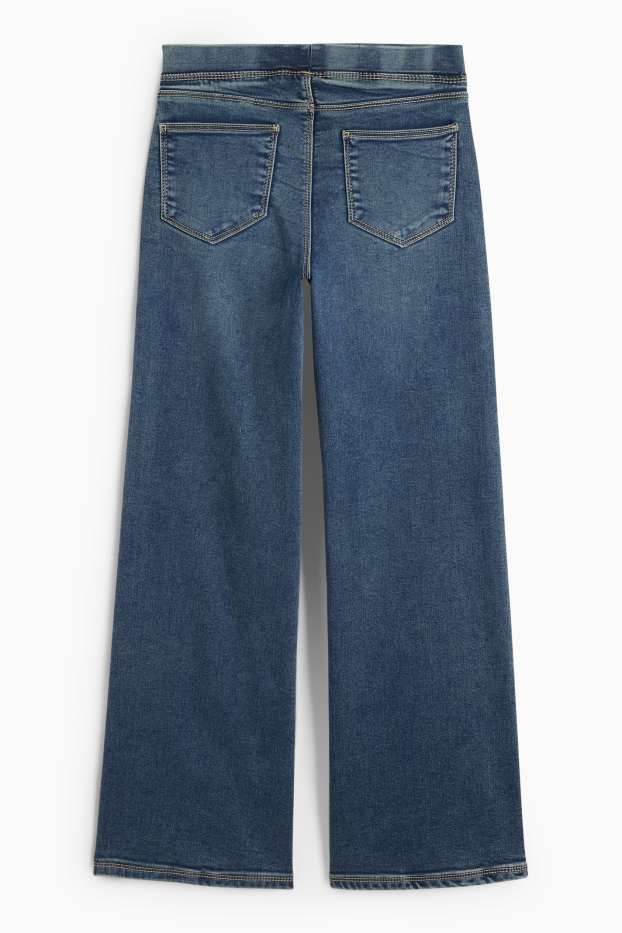 Kinder Mädchen - Wide Leg Jeggings - jeansblau