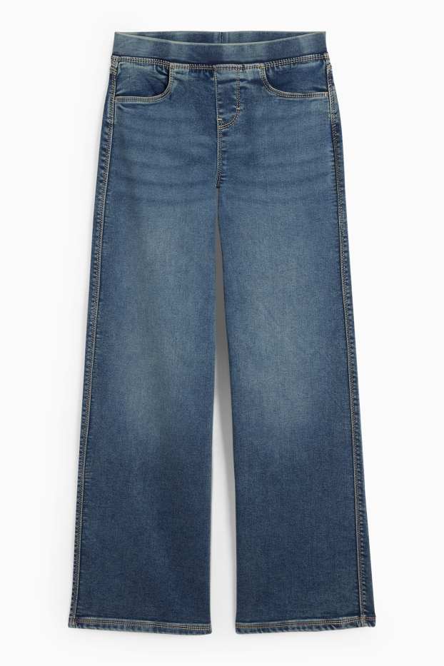 Kinder Mädchen - Wide Leg Jeggings - jeansblau