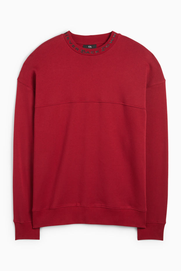 Herren - Sweatshirt - dunkelrot