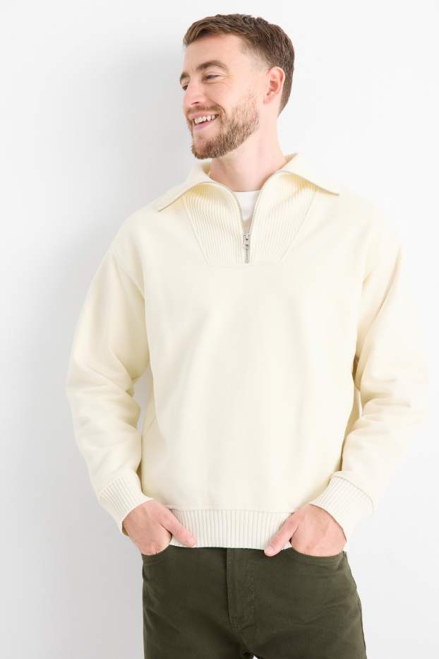 Men - Sweatshirt - cremewhite