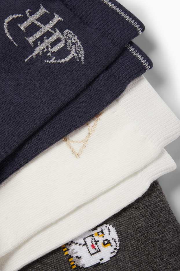 Women - Multipack of 3 - Harry Potter - socks with motif - dark blue