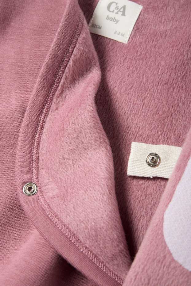 Neonate - Pinguino - completo per neonati - 2 pezzi - bianco / rosa