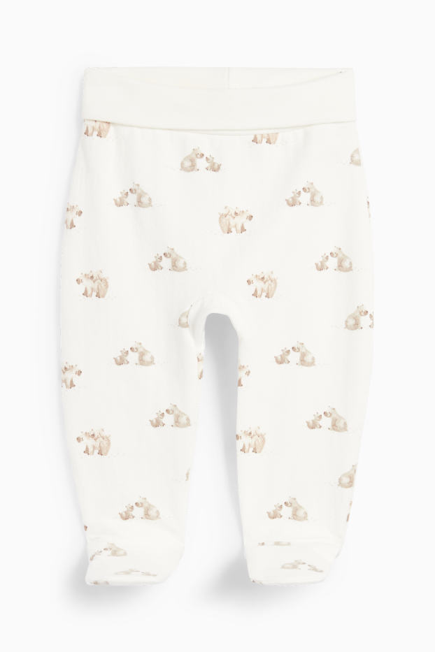 Unisexe - Ours polaire - tenue nouveau-né - 2 pièces - beige