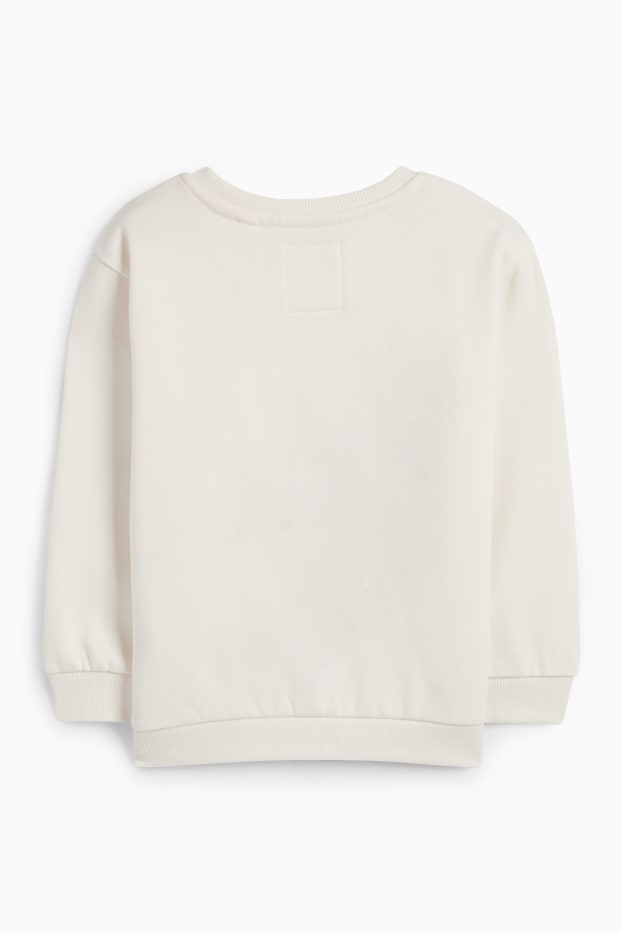 Enfants filles - La Reine des neiges - sweat - blanc crème