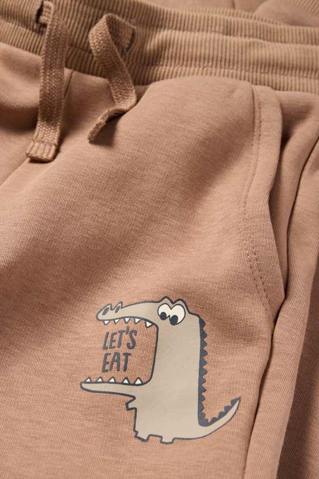 Bambini - Coccodrillo - pantaloni sportivi - marrone chiaro