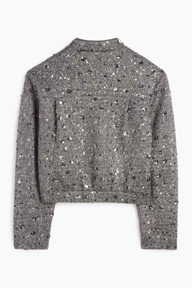 Dámské - Business buklé blejzr - regular fit - stříbrná