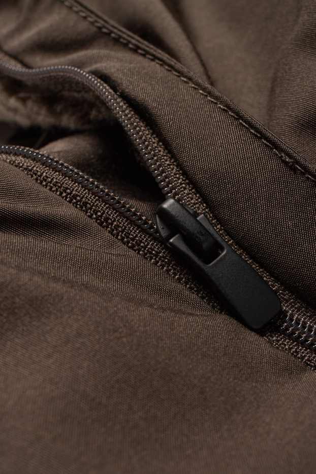 Men - Parka with hood - lined - water-repellent - dark green