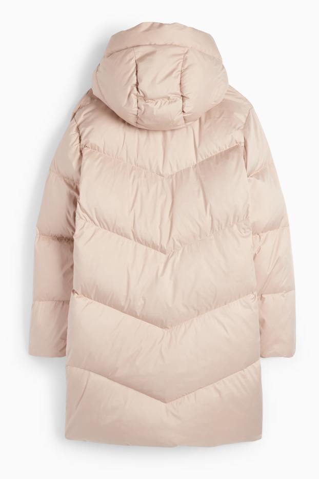 Enfants filles - Doudoune à capuche - beige clair