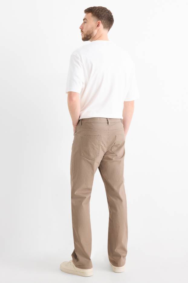 Heren - Thermobroek - Regular Fit - taupe
