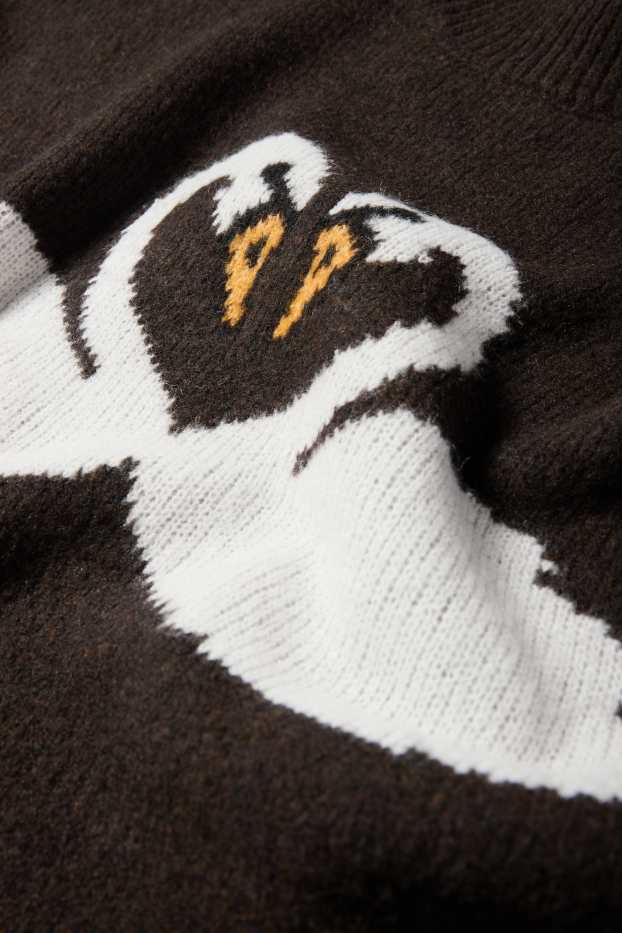 Dámské - Svetr - tmavohnědá