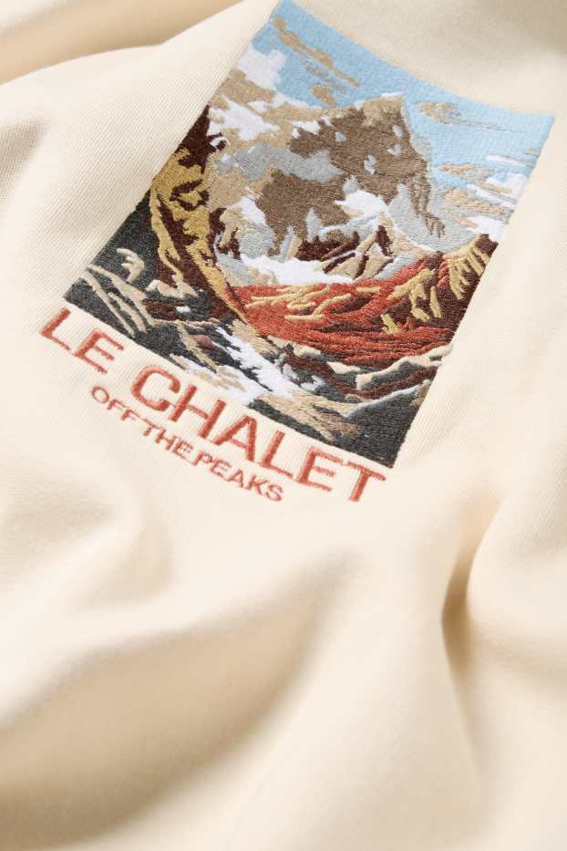 Herren - Hoodie - hellbeige