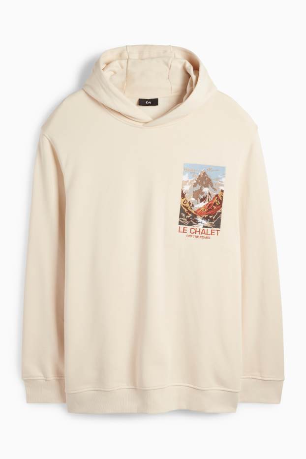Herren - Hoodie - hellbeige