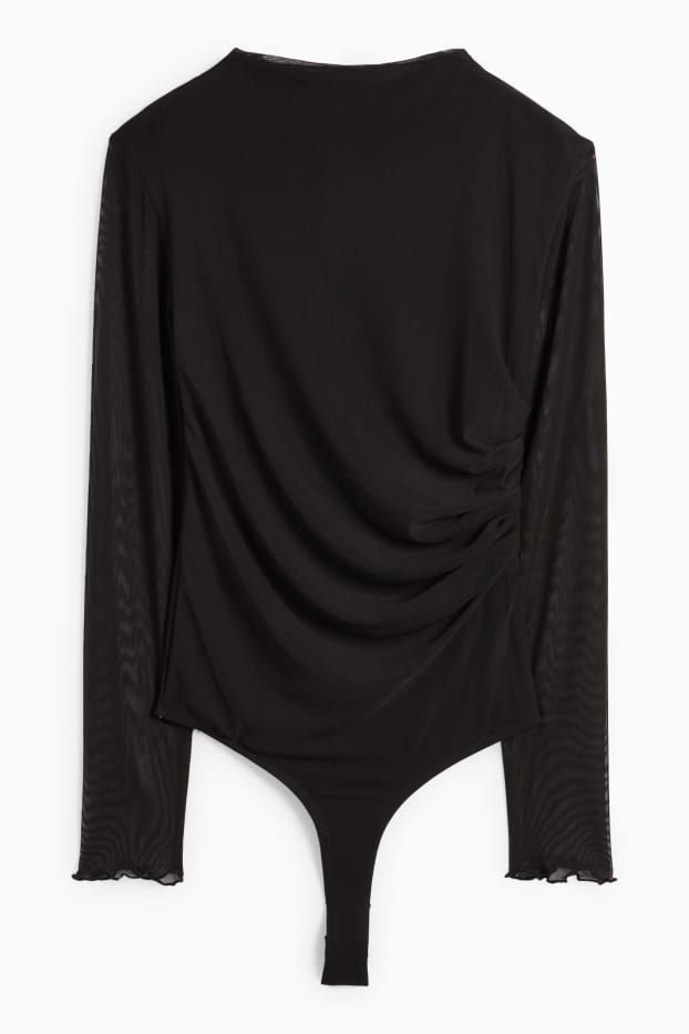 Dames - Body - mesh - zwart