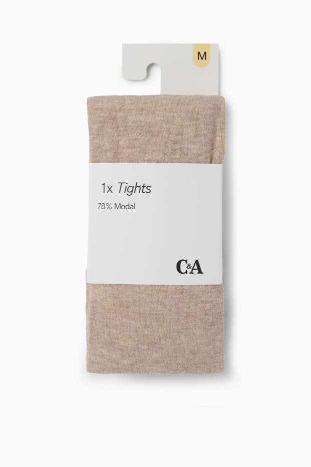 Women - Tights - light beige