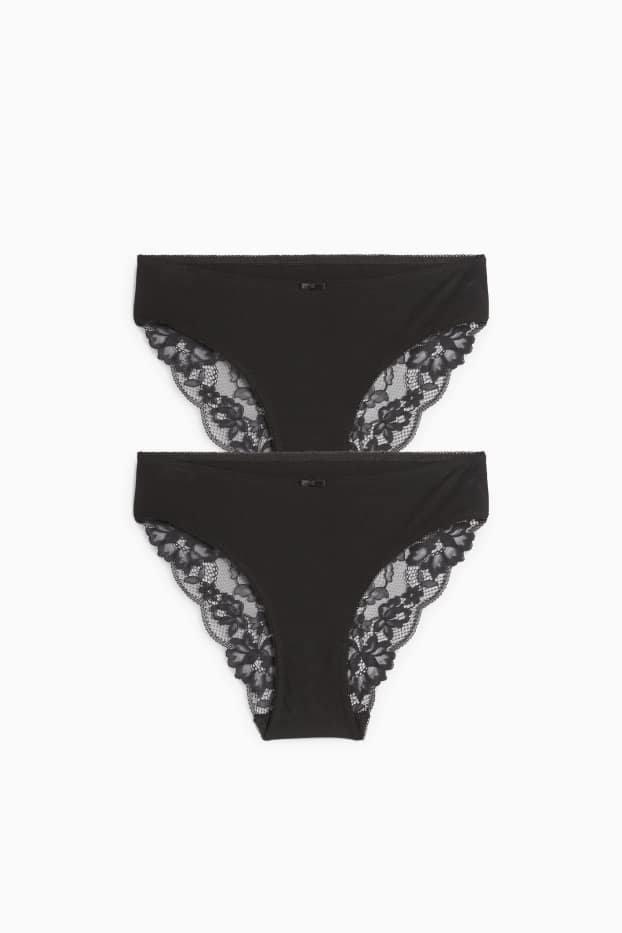Mujer - Pack de 3 - bragas - negro