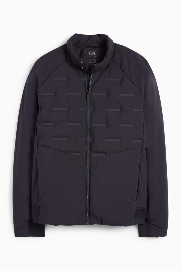 Men - Quilted jacket - water-repellent - dark blue