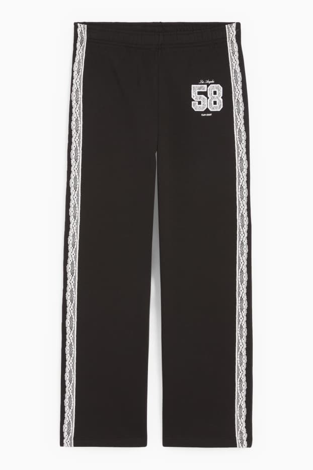 Children Girls - Joggers - black