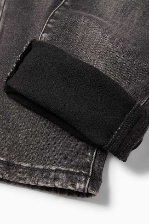 Kinder Buben - Relaxed Jeans - Thermojeans - LYCRA® - dunkeljeansgrau