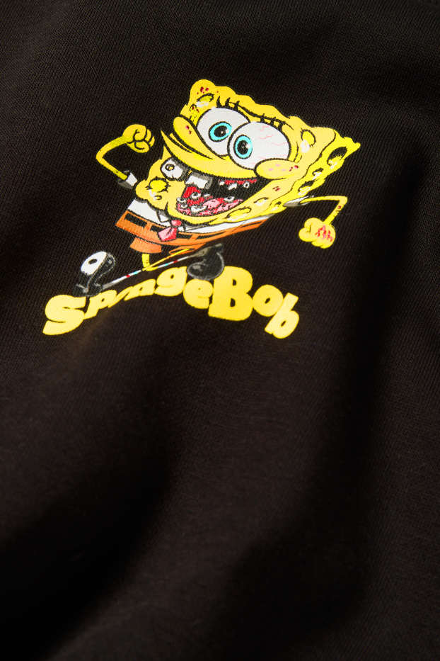 Kinderen: jongens - SpongeBob Squarepants - sweatshirt - zwart