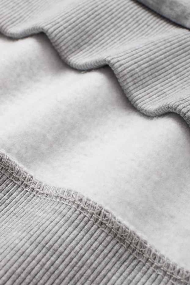 Women - Hoodie - oversized - light gray-melange