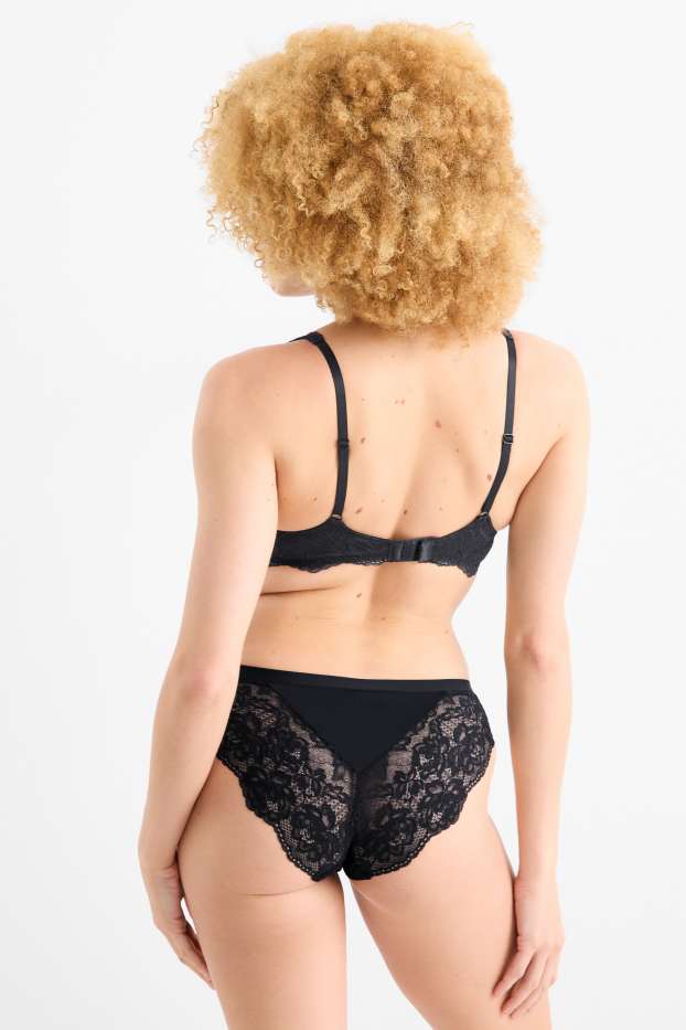 Damen - Slip - schwarz